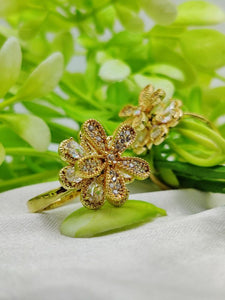 1 Piece Imported Blooming Elegance Adjustable Ring Set – Two Radiant Color 🌟 | Luxurious Design Ring | Adjustable Ring | Ring For Girls & Women ✨