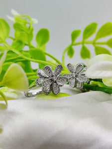 1 Piece Imported Blooming Elegance Adjustable Ring Set – Two Radiant Color 🌟 | Luxurious Design Ring | Adjustable Ring | Ring For Girls & Women ✨