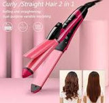 2-in-1 Nova Hair Straightener And Curler – Dual-use Styling Tool With Quick Heat-up Technology, Ceramic Plates For Smooth Straightening & Effortless Curls Model-nh-2009 – Portable, Lightweight, Ideal For Home Or Travel Use
