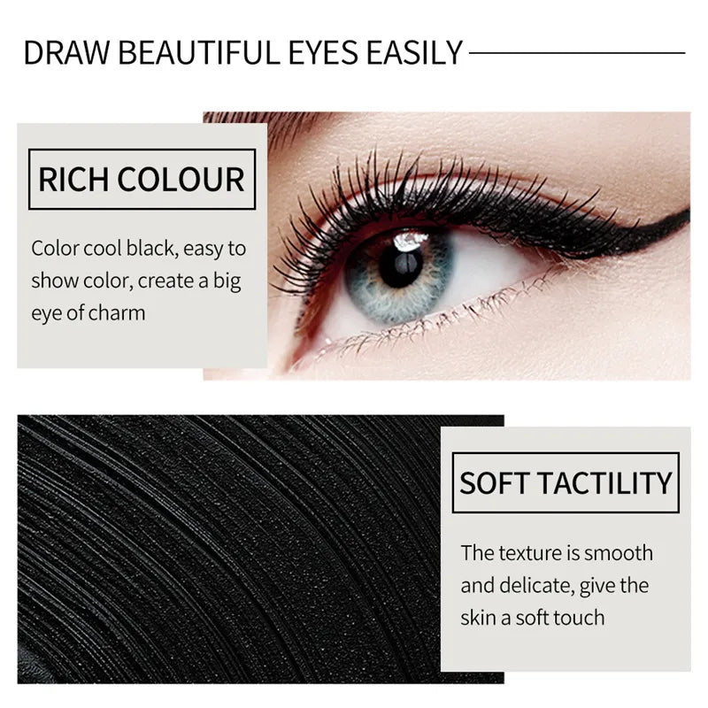 Waterproof Black Eyeliner Liquid Eye Liner Pen Pencil Gel Beauty Makeup Cosmetic Eyelashes Waterproof Eye Liner Makeup Tool