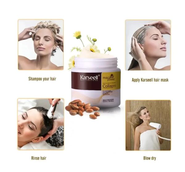 3 In 1 Deal Karseell Hair Mask Collagen Treatment Cream + Reusable 576 Pcs Fake Nails + Fake Nails Glue | Makeup And Hair Care Deal