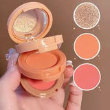 3 In 1 Matte Highlighter Blush Palette 