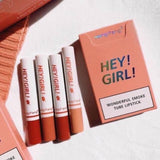4-in-1 Trending Lipstick Set – Cigarette-shaped Matte Lipsticks, Long-lasting, Easy To Apply, Non-sticky & Fade-resistant Lip Gloss For Makeup Lovers
