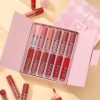 Dragon Ranee 12-color Matte Lip Gloss Set – Long-lasting Waterproof Lip Gloss Set, High-pigment Liquid Lipstick Collection – Smooth Velvet Finish – Perfect For Daily Wear, Gifting & Professional Use
