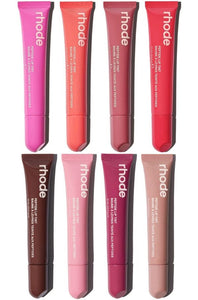8 Colors Rhode Lip Care Series | Tinted Lip Balm | Lasting Moisturizing Blushes | Hydrated Lip Gel Oil | Pout Lips Long-acting Lip Treatment