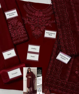 Baroque Suit New Collection with Red Colour