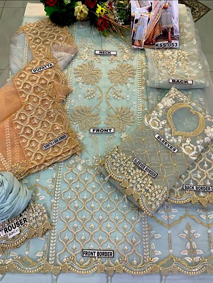 Branded AGHA NOOR Heavy Embroidered
