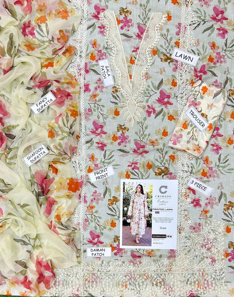 Crimson Lawn Volume Summer Collection 2025