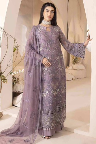 Lavish Embroidered Chiffon Suit