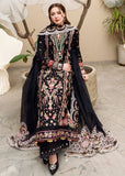 Qalamkar Shoya Lawn Volume Sahil Collection 2025 with black dress