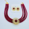 Stylish Pearls Necklace Set Stud With Earrings For Girls & Woman