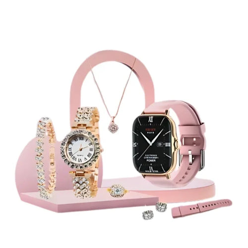 a58-plus-6-in-1-smartwatch-for-women with pink colour