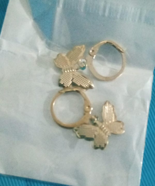 Butterfly Koren Earrings | Drop Earrings Simple Butterfly Shape Pendant Dangle Hoop Earring Women Girls