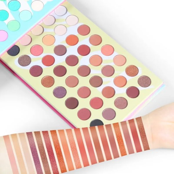 Foo Face 63-color Eyeshadow Palette – Matte, Shimmer & Glitter Shades For All Looks