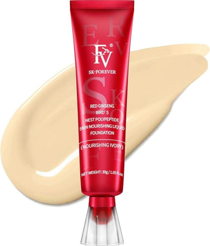 Fv Foundation Waterproof With Medium Coverage, Oil-free & Long Lasting, Matte Orever Foundation For Oily/normal Skin, Forever Liquid Makeup Foundation For Face, Natural Beige 30g