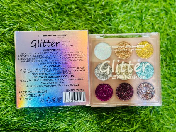 Glitter Butter Eyeshadow Palette 9 In 1 Kit For Eye Makeup Shimmer Highlighter Metallic Eyeshadow Pallets