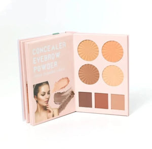 Mocallure 4 In 1 Original Professional Makeup Book Palette – All-in-one Eyeshadow, Eyebrow Powder, Concealer, Blusher & Highlighter Kit