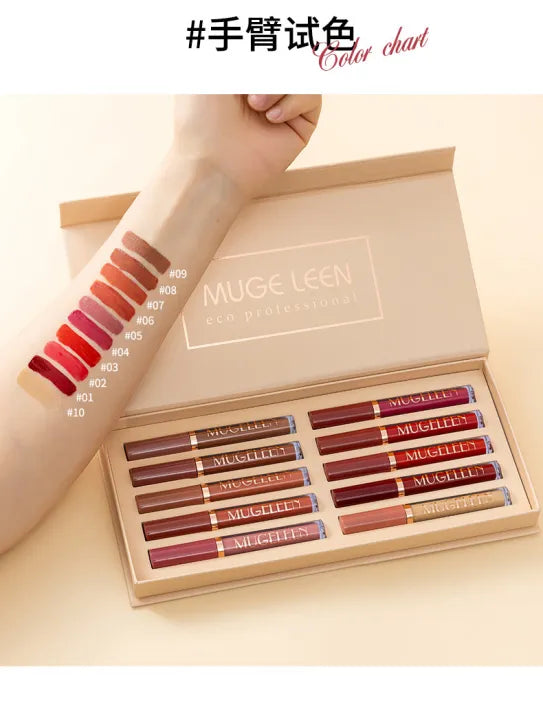  Trendy 10 Colors Lip Gloss