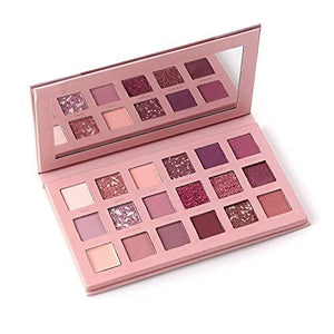 (nw000390)18 Shade Pearlescent Shimmer – Matte Waterproof Nude Eyeshadow Palette
