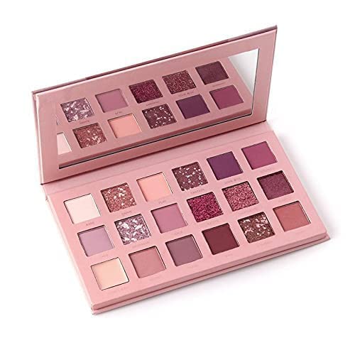 (nw000390)18 Shade Pearlescent Shimmer – Matte Waterproof Nude Eyeshadow Palette
